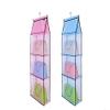 Couplebracelets88 Hang the bag after bag pouch door hanging wardrobe closet storage perspective transparent cloth dust bag (Pink) view 3