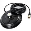 HYS Heavy Duty NMO Magnet Antenna 6.1" Mount with 16.4ft RG58 Coaxial Cable view 1