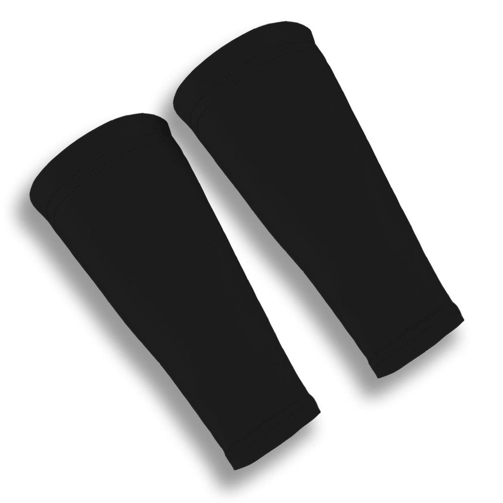 iM Sports Skin Guards Skin Protection Forearm Sleeves + Covers Aging or Thin Skin + UV Protection - Unisex + Made in USA - Black - Medium/Large - Pair