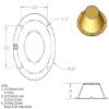 Poly-Planar 8-1/2" Speaker Back Cover (Sold Individually) view 2