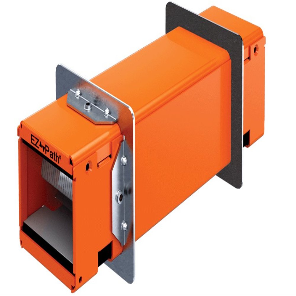 EZ PATH (EZDP33FWS) SERIES 33 UP TO 4 HOURS FIRE RATING PATHWAY DEVICE WITH SQUARE WALL PLATE KIT 3in x 3in (76mm) SQUARE OPENING