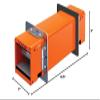 EZ PATH (EZDP33FWS) SERIES 33 UP TO 4 HOURS FIRE RATING PATHWAY DEVICE WITH SQUARE WALL PLATE KIT 3in x 3in (76mm) SQUARE OPENING view 2