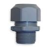 Cable Connector, 1/2 in, Straight, Gray view 1