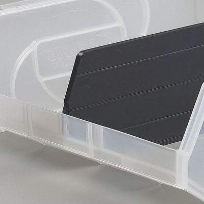Lewisbins Black Divider, 6PK Black Polystyrene DPB18-9 Divider - 1 Each