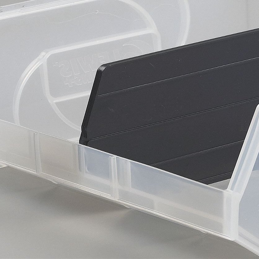 Bin Divider, Black, 10-5/16" X 4-3/8", Pk6