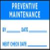 Inspection Label, ENG, Maintenance, PK350 view 1