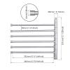KES Swing Out Towel Bar, 6-Bar Folding Arm Swivel Hanger Bathroom Storage Organizer Wall Mount Rustproof 13 Inch SUS 304 Stainless Steel Brushed Finish, A2102S6-2 view 2