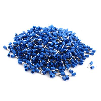 Uxcell a14101500ux0465 E1508 16AWG Tube Type Insulated Cable Ends Connectors with 1000 Piece, Blue