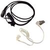 HQRP 2 Pin Acoustic Tube Earpiece Headset Mic Compatible with ICOM IC-F34GT, IC-F3S, IC-F4, IC-F4000 + HQRP Sun Meter view 1