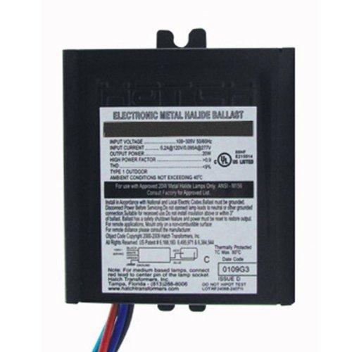 Hatch MC70-1-F-UNNU - 70 Watt - 120/277 Volt - Electronic Metal Halide Ballast - ANSI M98/M139/M143 - Side Leads With Mounting Feet, Model: MC70-1-F-UNNU , Home & Outdoor Store