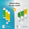 AquaTru Classic Replacement Filters for AQUA TRU Classic Countertop Reverse Osmosis Water Purifier (AquaTru Classic/Classic Smart & Undersink Replacement FIlter One Year Combo Pack (Yellow/Green)) view 2