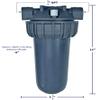 KleenWater Hot Water Filter (1), Mounting Bracket (1), High Temp Cartridges, 5 Micron (3), Spare O-ring (1), Filter Wrench (1) view 2