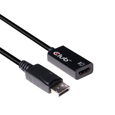 Club 3D CAC-1080 DisplayPort 1.4 to HDMI 2.0b HDR Active Adapter M/F