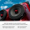 DS18 PRO-X6.4BM Loudspeaker - 6.5", Midrange, Red Aluminum Bullet, 500W Max, 250W RMS, 4 Ohms - Premium Quality Audio Door Speakers for Car or Truck Stereo Sound System (1 Speaker) view 3