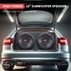 Pyle 12" Car Audio Speaker Subwoofer - 1600W High Power Bass Surround Sound Stereo Subwoofer Speaker System, Non-Press Paper Cone, 90 dB, 40 Ohm, 60 oz Magnet, 2'' 4 Layer Voice Coil, Black - PLPW12D view 2