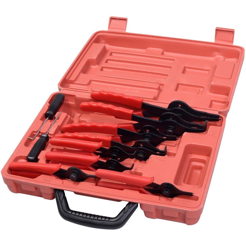 11pc SNAP RING PLIERS Set Mechanics Circlips Auto Tool Internal External Pliers