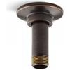 Kohler K-7396-2BZ 3-Inch Straight Ceiling Mount Shower Arm and Flange, Oil Rubbed Bronze , Oil-Rubbed Bronze view 1