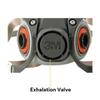 3M Half Facepiece Reusable Respirator 6200, NIOSH, Four-Point Harness, Comfortable Fit, Dual Airline Supplied Air Compatible, Bayonet Connections, Painting, Sanding, Cleaning, Medium view 3
