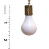 Royal Designs Ceiling Fan Pull Chain Beaded Ball Extension Chain with Decorative Fan and Light Bulb, Antique Brass, Set of 2 view 3