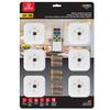 Globe Electric LED Under Cabinet Slim Puck Light 6-Pack, Universal Remote Control Included, Dimmable, Push Button On/Off Switch, White Finish, 18 Batteries Included, 3000K Soft White,26044, 55 Lumen view 4