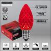 C7 OptiCore LED Commercial Outdoor Christmas Lights Heavy Duty String Set; White Wire Brightest LED Christmas Lights (50 Lights, 50 ft, Red) view 3