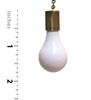 Royal Designs Celling Fan Pull Chain Beaded Ball Extension Chain with Decorative Fan and Light Bulb, Antique Brass, Set of 4 view 3