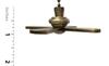 Royal Designs Celling Fan Pull Chain Beaded Ball Extension Chain with Decorative Fan and Light Bulb, Antique Brass, Set of 4 view 4