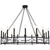 Elegant Lighting Exeter 12 Light Vintage Bronze Chandelier Clear Royal Cut Crystal view 1