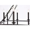 Elegant Lighting Exeter 12 Light Vintage Bronze Chandelier Clear Royal Cut Crystal view 4