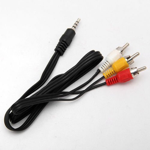 Durpower 3.5mm 5FT RCA Male to Male AV Video Composite Stereo Audio Cable for GZ-MG130U,GZ-MG130US