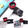 Livestream - Universal Clip 3 in 1 Cell Phone Camera Lens Kit - Fish Eye Lens / 2 in 1 Macro Lens & Wide Angle Lens. Get Enhanced View While Live Streaming. (Red) view 4