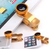 Livestream - Universal Clip 3 in 1 Cell Phone Camera Lens Kit - Fish Eye Lens / 2 in 1 Macro Lens & Wide Angle Lens. Get Enhanced View While Live Streaming. (Gold) view 4