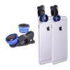 Livestream - Universal Clip 3 in 1 Cell Phone Camera Lens Kit - Fish Eye Lens / 2 in 1 Macro Lens & Wide Angle Lens. Get Enhanced View While Live Streaming. (Blue) view 1