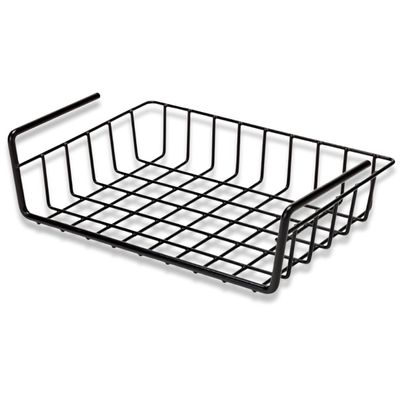 SnapSafe Hanging Shelf Document Basket, 76012 - Coated Wire Basket Maximizes Storage for Documents, Gun Accessories, & Ammo - Easy Access Under Shelf Storage for Gun Safes - Holds Up to 40 Pounds