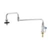 T&S Brass B-0590 Deck Mount Single Control 18-Inch Double Joint Nozzle Insulated Pot Filler with On-Off Control, Silver view 1