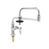 T&S Brass B-0590 Deck Mount Single Control 18-Inch Double Joint Nozzle Insulated Pot Filler with On-Off Control, Silver view 2