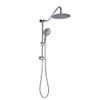 Sarlai Shower Head with Handheld Combo - Dual Rainfall Shower Head,Stainless Steel 10 Inch Heads, 5-setting Handheld Sprayer with Plastic Drill-Free Adjustable Slide Bar and Hose, Chrome Finish view 1