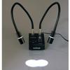 AmScope LED-6W Powerful 6 Watt LED Dual Gooseneck Lights Illuminator, Black, 1 Count (Pack of 1) view 2