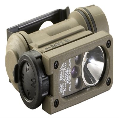Streamlight 14510 Sidewinder 55-Lumens Compact II Military Flashlight with Helmet Mount in Box, Coyote