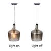 Jojospring Belinda Mouth-Blown Silver Rippled Glass Antique Black Finish Pendant Chandelier view 4