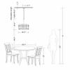Jojospring Casandra 5-Light Chrome Pendant Crystal Chandelier view 3
