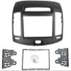 DKMUS Car Stereo Dash Radio Fascia Kit for 2006-2010 Hyundai Elantra (HD), Avante (HD) 2006-2010 Installation Trim Panel Frame Double Din (Black) view 1