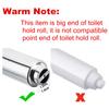 Bememo 3 Pack Toilet Paper Holder Roller Toilet Tissue Holder Replacement Plastic Spring Loaded (Chrome Big End) view 2