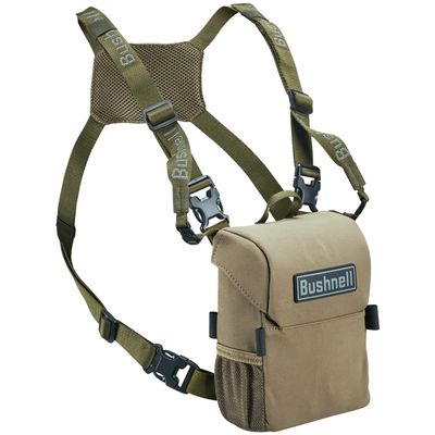 Bushnell Vault Binoculars Pack, Rugged Carrying Case for Outdoor Enthusiasts with Water-Resistant Design and Multiple Pockets, Slate Green
