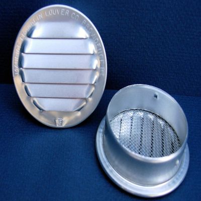 Maurice Franklin Louver 6 in. W x 6 in. L Bright Silver Aluminum Mini Louver