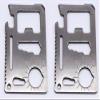 MANION Outdoorsman 11 in 1 Stainless Steel Credit Card Survival Tools Multipurpose Silver Beer Bottle Opener Portable Wallet Pocket Size Multi tool (2-Pack) view 4