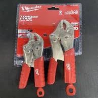 New Milwaukee 48-22-3402 2 Piece Torque Lock 2 Piece Locking Pliers Set Sale