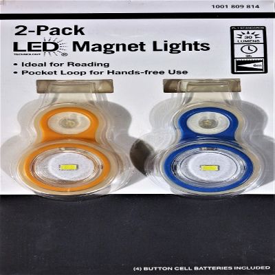 LED Magnet Lights, 2-Pack