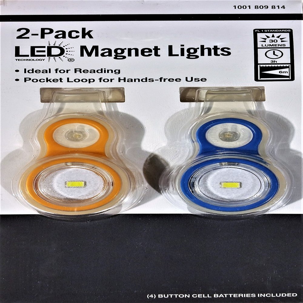 LED Magnet Lights, 2-Pack