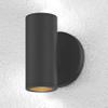 Wall Mounted Cylinder Up/Down Outdoor Light in Matte Black Finish view 3